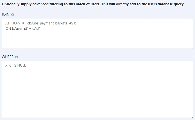 batch advanced filters