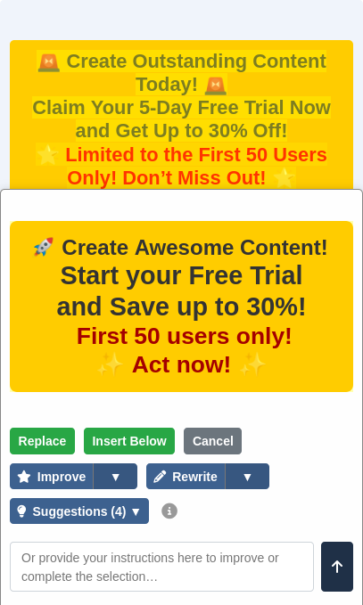 Screenshot of UI with the enhancement of a Black Friday newsletter header