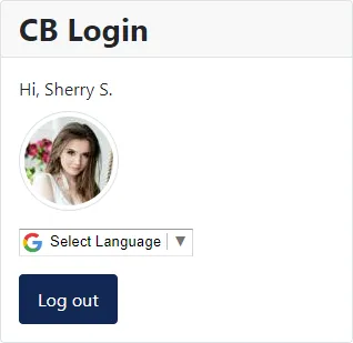 cb login translate widget