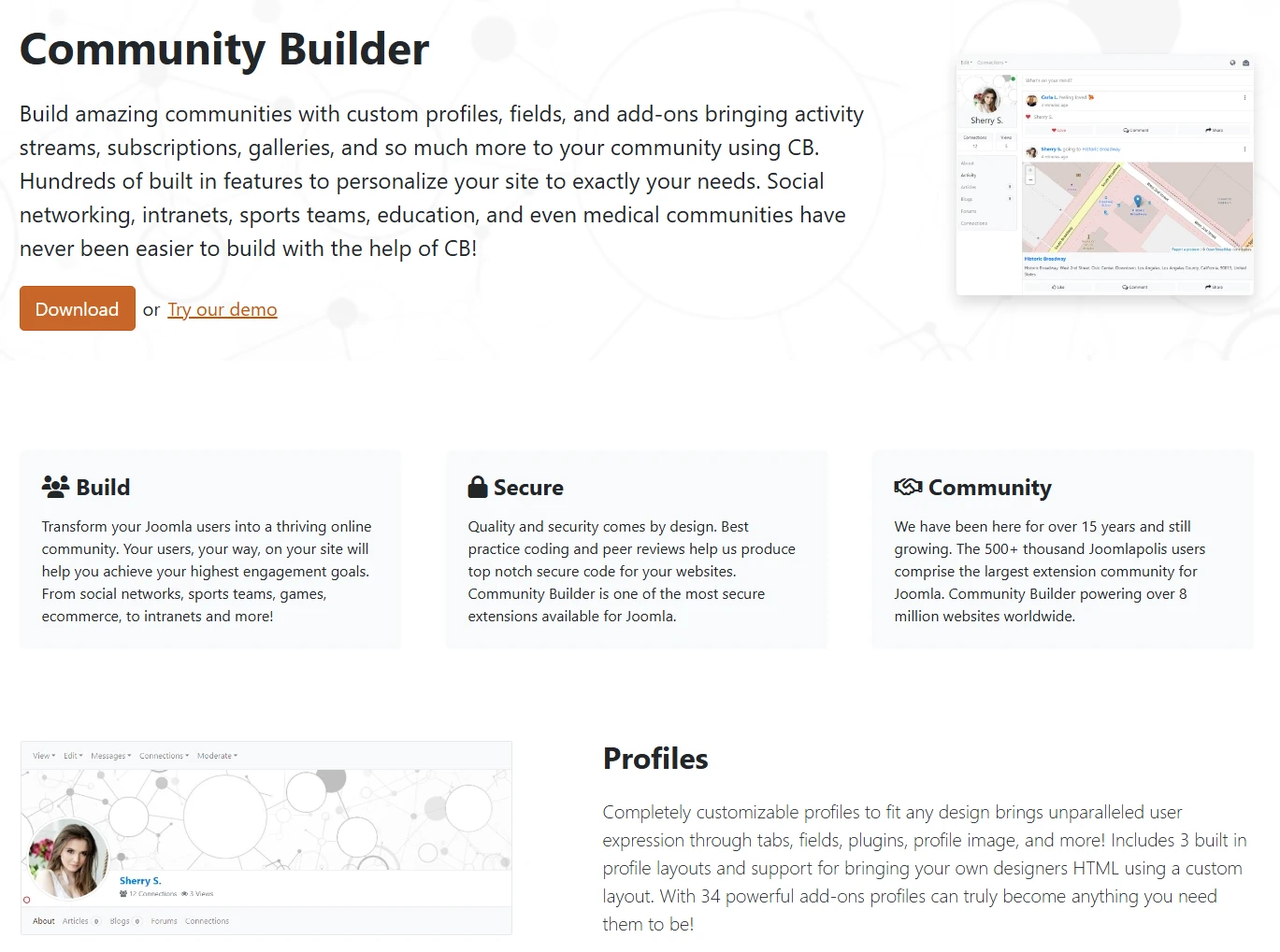 alternative package page