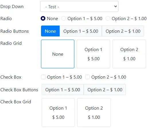 plan options