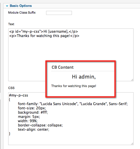 CB Content example screenshot