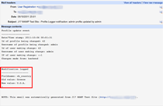 Profile Update Logger Email screenshot